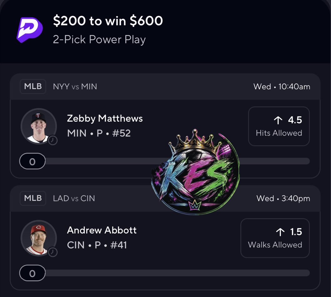KirbyEatsSlips's tweet photo. #PrizePicks free discord link in bio ! Come check it out, daily slips, Daily Cash outs https://t.co/dbE8P7OQ93