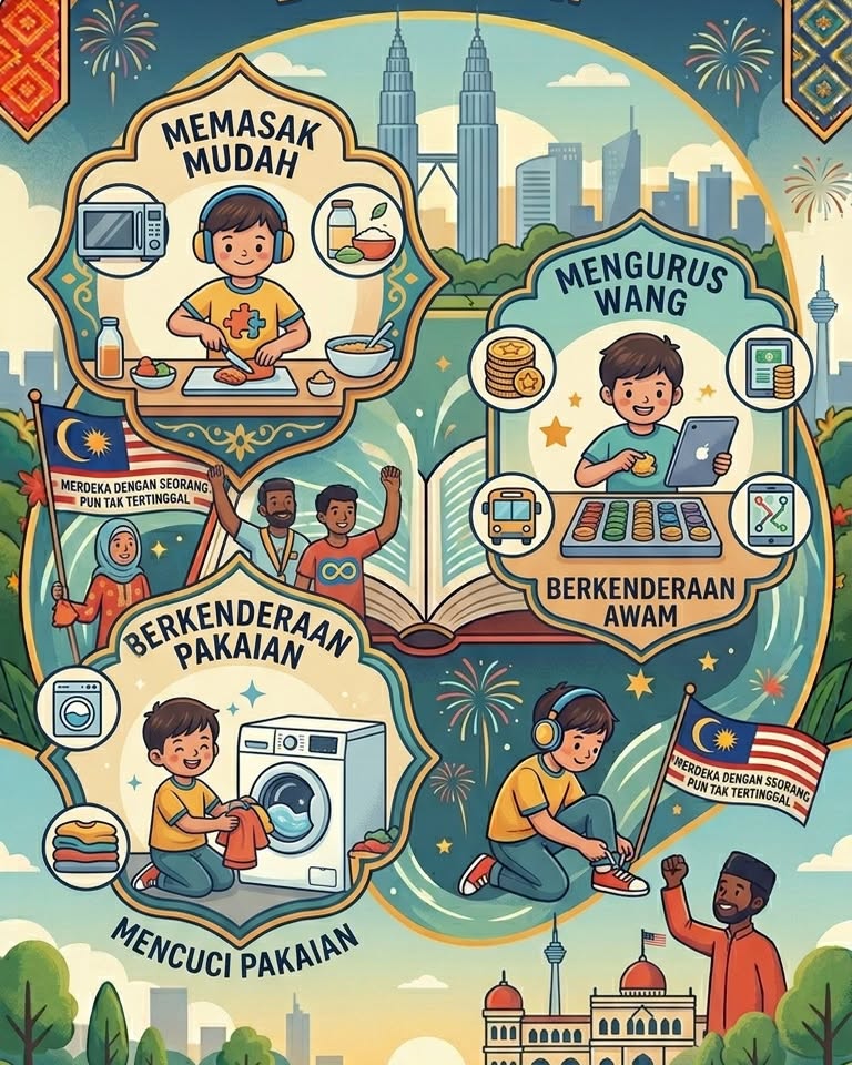 MonnieBurrer's tweet photo. Jom kita ajar anak untuk hidup secara berdikari sempena bulan Merdeka. https://t.co/K17qtkEthy