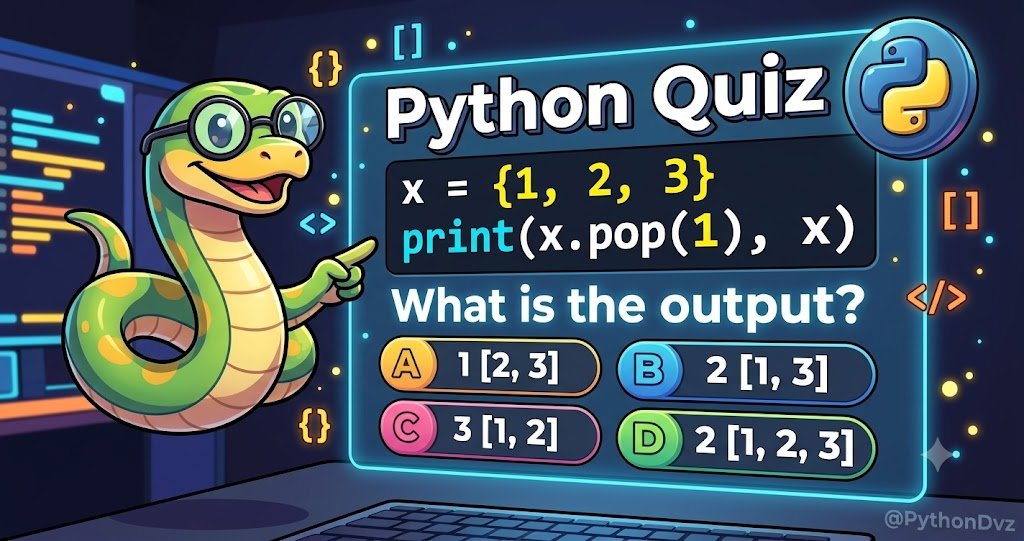 PythonDvz's tweet photo. Can you guess the output? 🤔 https://t.co/kyJSzsbTF7