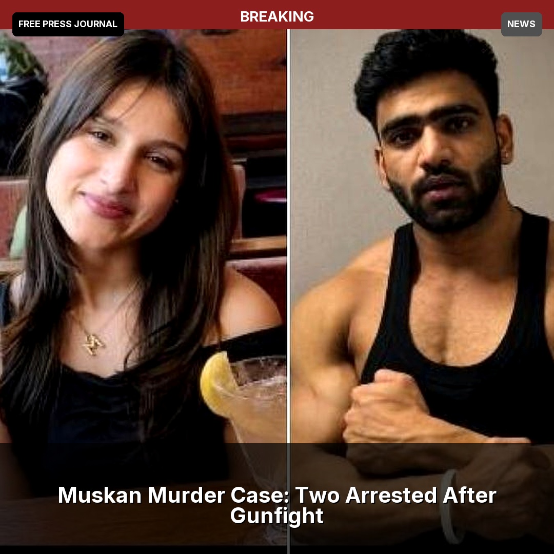 JeffereySh7h's tweet photo. Muskan Murder Case: Two Arrested After Gunfight
Two suspects in the murder of 21-year-old Muskan have been arrested following a police gunfight. Source: Free Press Journal https://t.co/8RDdDPz0aC