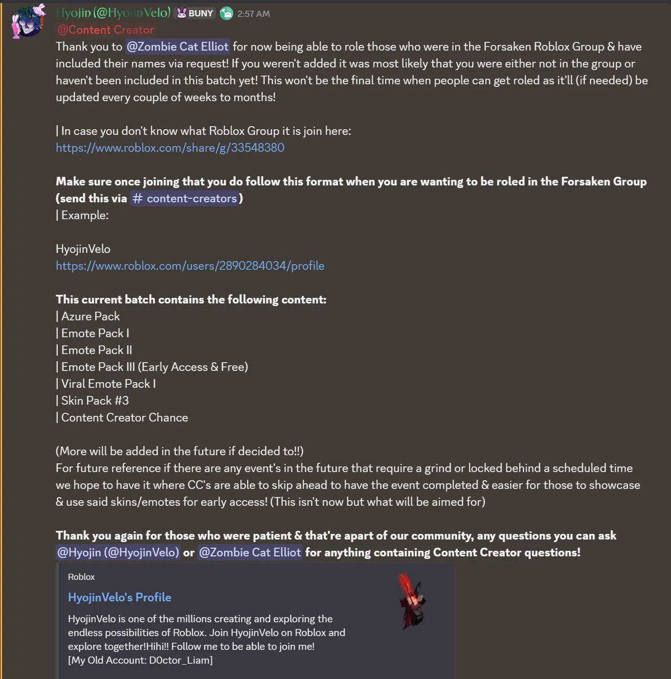 https://x.com/isaac3523/status/2100117831345909905 Currently