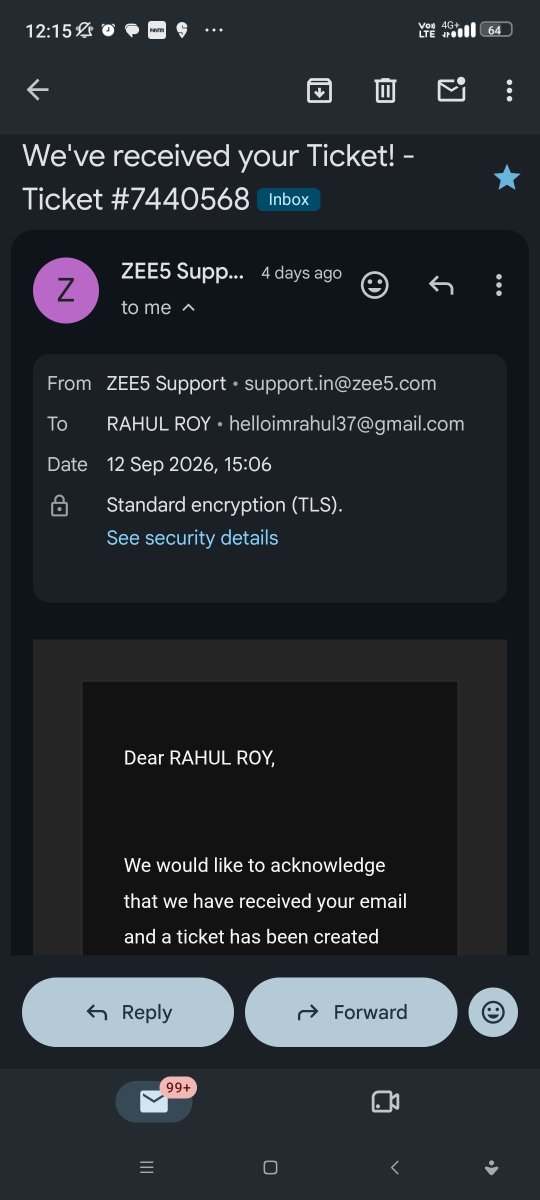 helloimrahul37's tweet photo. @ZEE5India #zee5support #zee5 why I am not getting refund from your unauthorized deduction. No positive reply at all. No one has connected with me now. I had been deducted 799 after my subscription ended for fifa world Cup 3 month subscription. I need refund. https://t.co/1fsXD8F83U