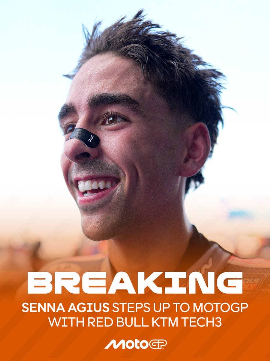 MotoGP's tweet photo. BREAKING: Senna Agius makes his move to #MotoGP with @tech3racing in 2027 🚨 https://t.co/F1r1Dmb8eY