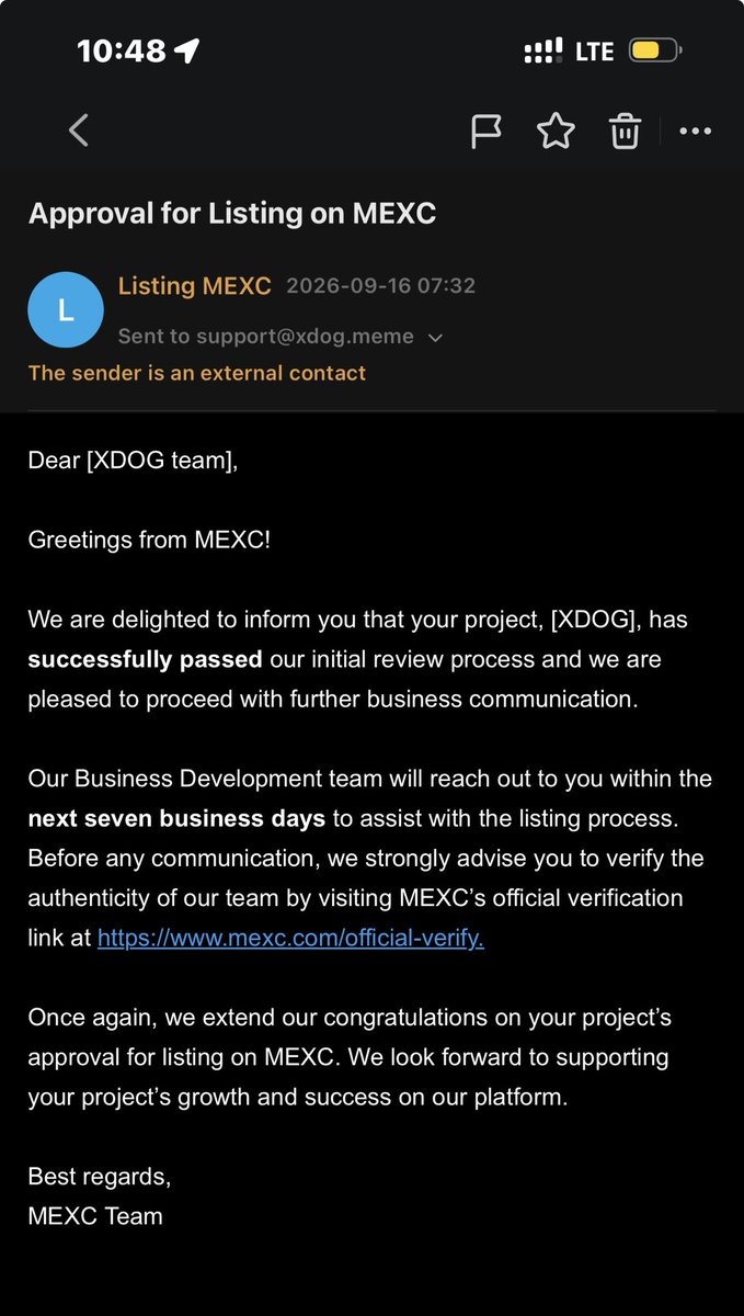 JAFFYJEE's tweet photo. $XDOG IS COMING BACK TO MEXC

After being delisted, $XDOG is making its return to @MEXC.

MEXC is stepping up as the first exchange to support $XDOG with full commitment and support, marking an important moment for the community. 

Get ready for the official MEXC announcement which can make it trend across the market.

Now it’s time for the entire $XDOG community to show MEXC some serious love.

Share the news
Tag @MEXC
Show your appreciation
Keep exploring your trading journey on MEXC

Don’t have an MEXC account yet? 
Join now and get ready:
https://t.co/duj4brLM13

$XDOG × @MEXC The journey continues.