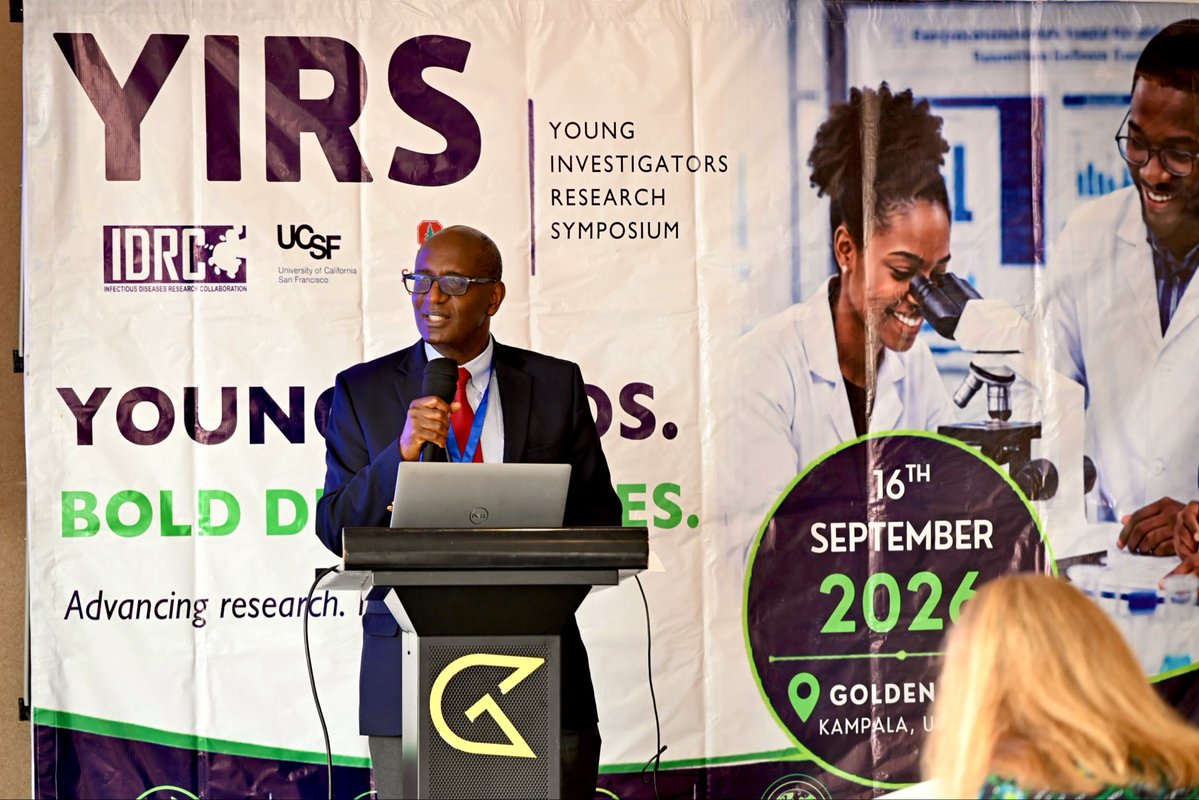 IDRC_Uganda's tweet photo. 🔬 The IDRC Young Investigators Research Symposium 2026 is officially underway at Golden Tulip Hotel, Kampala!
We’re kicking off with a great TB/HIV session, chaired by Joan Nangendo and Dr. Jane Kabami, with welcome remarks from Prof. Moses Kamya & Prof. Grant Dorsey.
Presentations so far: 

1️⃣ Richard Aruho — Peer-led PrEP/PEP Strategy Increases Biomedical HIV Prevention Coverage among Women who Engage in Sex Work in Southwestern Uganda

2️⃣ Cecilia Akatukwasa — Feasibility and Acceptability of a Peer-Led, Multi-Component HIV Prevention Intervention for Women Engaged in Sex Work in SW Uganda

3️⃣ Mucunguzi Atukunda — Mortality among individuals with CKD in rural Uganda: SEARCH-CKD Study

4️⃣ Asiphas Owaraganise — Severe Menopausal Symptoms Are Highly Prevalent and Poorly Treated Among Women Living with HIV in Southwestern Uganda: A Convergent Parallel Mixed Methods Analysis

5️⃣ Elijah Kakande — Perceived benefits of community-based TB preventive treatment in children in Uganda: “When she sees other children getting the same medication, she will feel not alone.”

6️⃣ Shafic Makumbi — Mortality incidence and causes of death among antiretroviral-therapy naive adults in Uganda undergoing tuberculosis screening for intensified case-finding and preventive therapy

7️⃣ Gloria Nabiyre — Effect of Secondary Tuberculosis Preventive Therapy on Post-treatment outcomes of Adult People with HIV in Uganda

A strong start to a day of research, learning and knowledge exchange! 🧪📚 #YIRS2026 #IDRC #YoungInvestigators #ResearchUganda