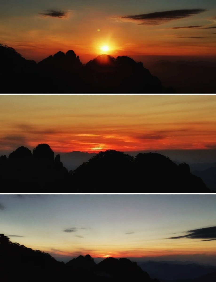 habbokatze's tweet photo. Just spent the perfect sunset hike at Mount Huang—golden light painting the peaks and salty sweat worth every step. https://t.co/8WwEhOBxwe