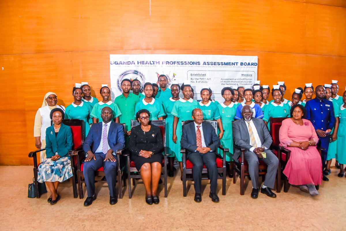 UHPABofficial's tweet photo. A total of 12,252 candidates passed 7,908 at Certificate level and 4,344 at Diploma level. The Minister congratulated the successful candidates and urged institutions to strengthen practical training, infrastructure &amp; continuous assessment to produce a competent health workforce https://t.co/ojqMQJHhsU