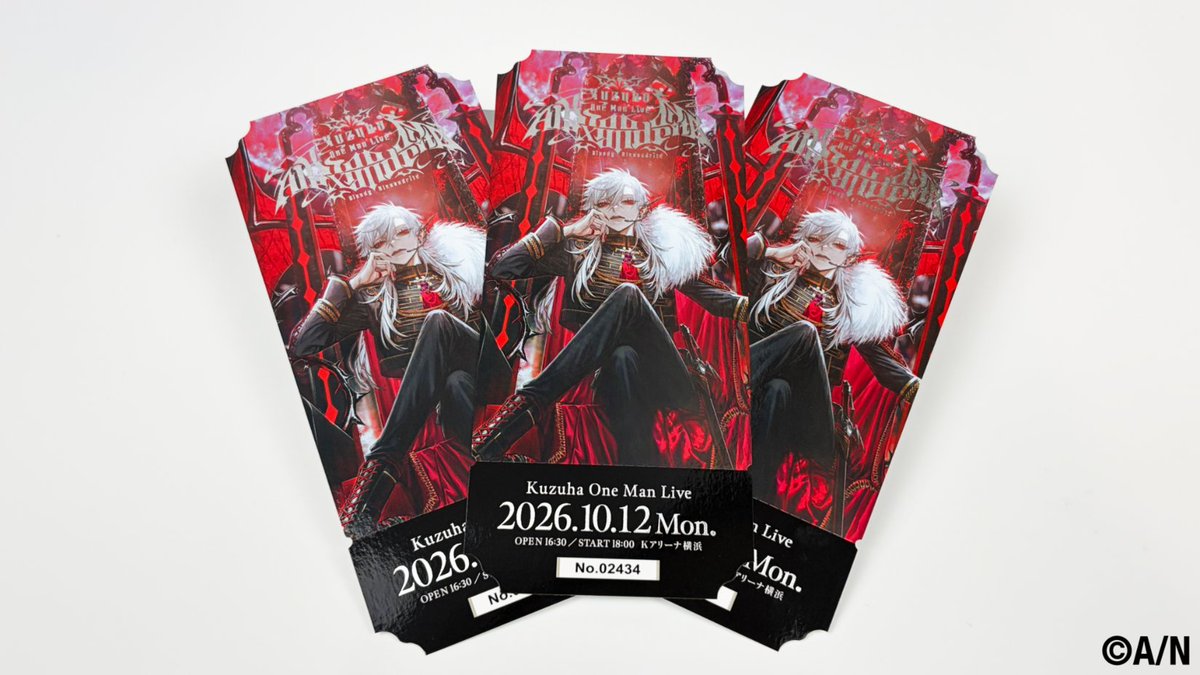 nijisanji_app's tweet photo. ✥♦️━━━━━━━━━━♦️✥ 
　　#葛葉ワンマンライブ
  メモリアルチケット実物公開
✥♦️━━━━━━━━━━♦️✥

Kuzuha One-Man Live "Bloody Alexandrite"にて
#にじさんじファンクラブ の対象会員様へメモリアルチケットをプレゼント

箔押しのロゴが映える気品あるデザインになっています🍷

特設サイト「Fan Club」より、
お受け取り条件の詳細をご確認の上ご参加ください

-✦-特設サイト
https://t.co/HIYwZfPEQS