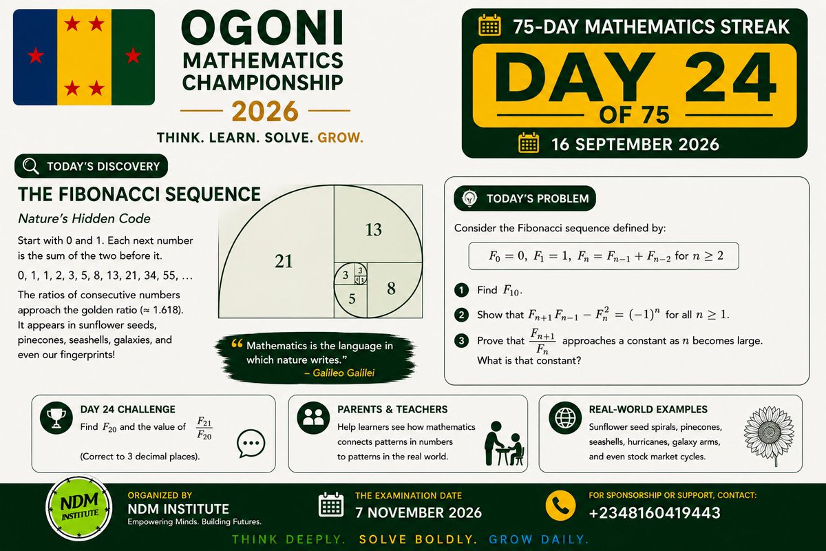 Dumnamene9's tweet photo. Day 24
#mathematics
#ogoni
#competition https://t.co/GA0Ab2RVXT