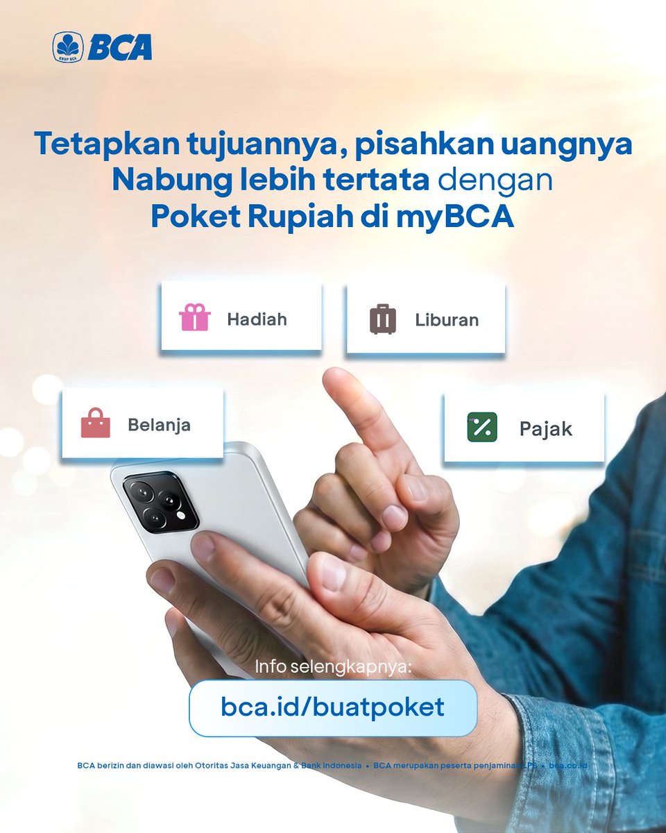 GoodLifeBCA's tweet photo. Info selengkapnya https://t.co/aBGmVuKqDb
#Edukatips https://t.co/Xu9abjPNAB