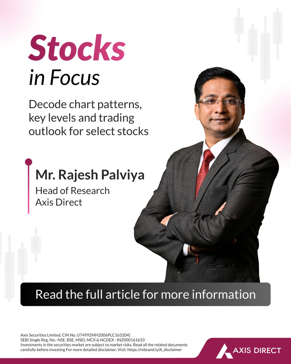 AxisDirect_In's tweet photo. Which stocks are in focus for today’s session?

@rajeshpalviya, Head of Research, shares his technical view on select stocks, including key levels, target prices and stop-loss levels.

#AxisDirect #InvestedInYou https://t.co/hRtSZGoydB