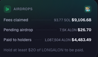 Unvaxable's tweet photo. LONGALON coming for the BABYALON crown

1.87m ALON airdropped by BABYALON
1.08m ALON airdropped by LONGALON 

it's all friendly competition for the ALON flywheel tho ofc 

solana:6HQdAaugomYDk5yBdFGv4uLDjRtrH23o3oZh8tywpump 🤝 solana:83YDixWQqhQvKSpzeYvjrzeVAKyYwaCaJCRXzN2Hpump 
                      solana:8XtRWb4uAAJFMP4QQhoYYCWR6XXb7ybcCdiqPwz9s5WS