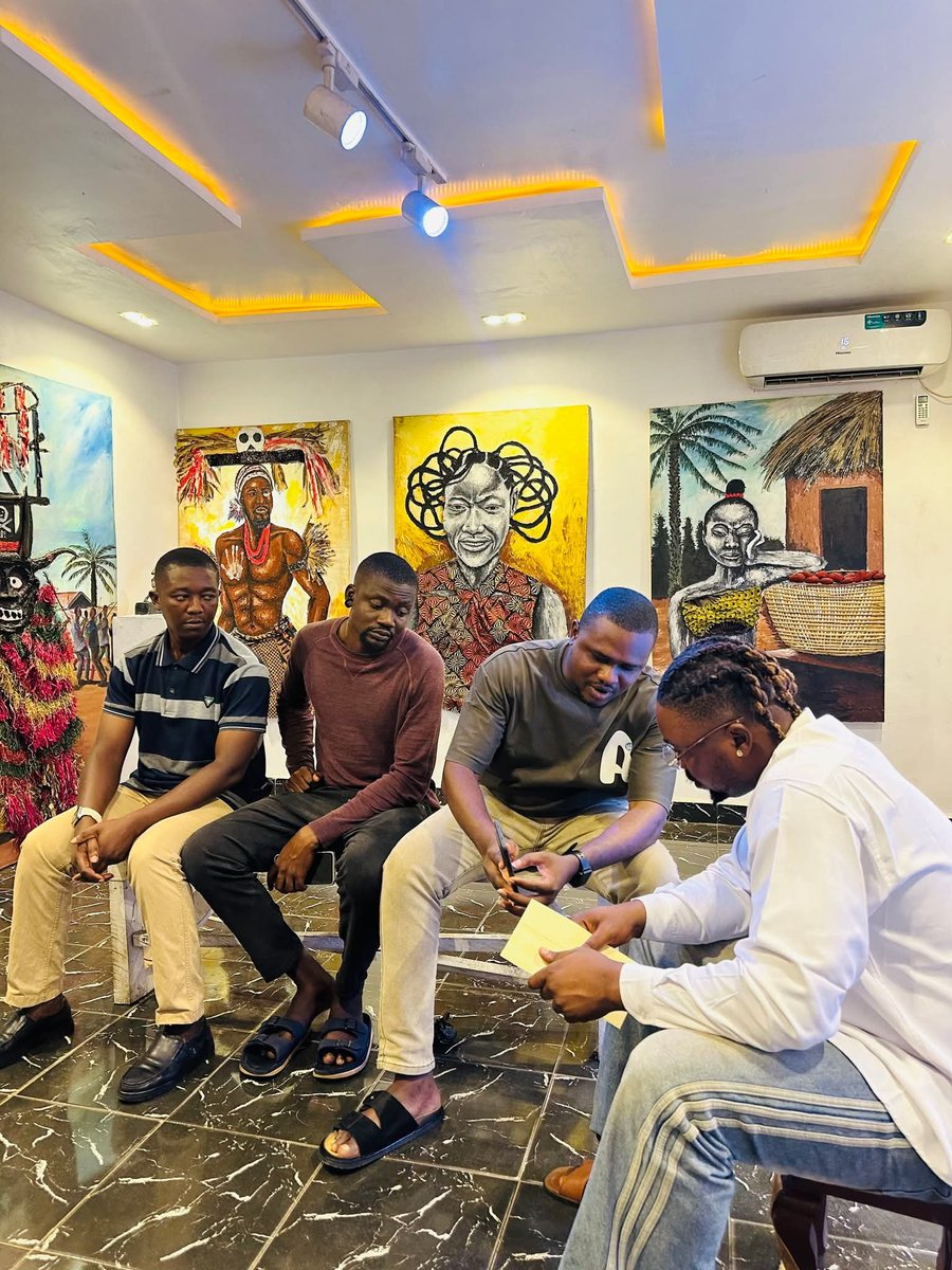 AnambraNetwork's tweet photo. GM ☀️

Yesterday, 15 Sept 2026, Anambra Wikimedia Network visited Guinness World Record holder Mr. Godwin Chika at Godwin Art Gallery, Awka.

We celebrated his 200h 40m painting marathon and discussed ways to document Anambra’s art, culture &amp; heritage. 
@Wikimedia @WikimediaNG https://t.co/urEGZ3ApxI