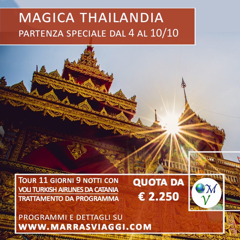 MARRASVIAGGI's tweet photo. Magica Thailandia
🌴 La Thailandia non è solo una destinazione: è un viaggio da vivere e ricordare per sempre.
Partenza Speciale dal 4 al 14 Ottobre - Quote da € 2.250
https://t.co/a8GCjGqDhl . #Tour #Thailandia #Phuket #KohSamui #topviaggi #marrasviaggi https://t.co/fZtA4QmLkt