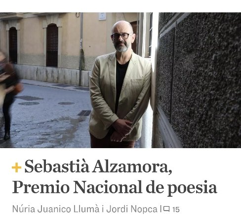 dardermascaro's tweet photo. Des de les @dardermascaro ens hem permès fer servir les noves aparegudes a @diariARA per a felicitar  als dos mallorquíns, premis nacionals. És un èxit per a tothom. Enhorabona Joan Yago i
@sebastialzamora! https://t.co/H60o72mwEa