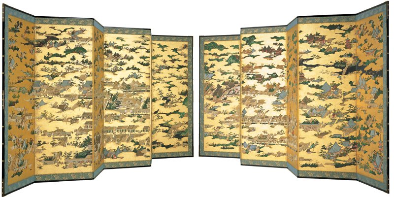 uesugi_museum's tweet photo. 本日9月19日(土)～10月18日(日)の期間、 常設展示室の上杉文華館にて国宝「上杉本洛中洛外図屏風」の原本を展示中です！
期間中開催している開館25周年記念特別展「上杉鷹山と米沢の学び舎」のチケットでご覧いただけます。
#上杉鷹山と米沢の学び舎展
詳細はこちら
https://t.co/ENkOo5ZNug https://t.co/2QCxRcFdjb