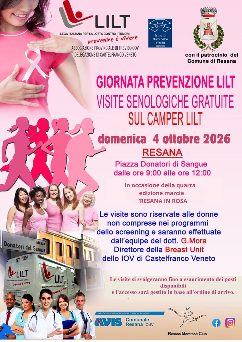 FERNANDACORREDA's tweet photo. 🎀 Si parte con l'Ottobre in Rosa! 🌸
Prende ufficialmente il via la Campagna Nastro Rosa LILT per la prevenzione del tumore al seno.
Arriva il camper per le visite senologiche gratuite! 🩺✨ https://t.co/MzOoyjDZGy