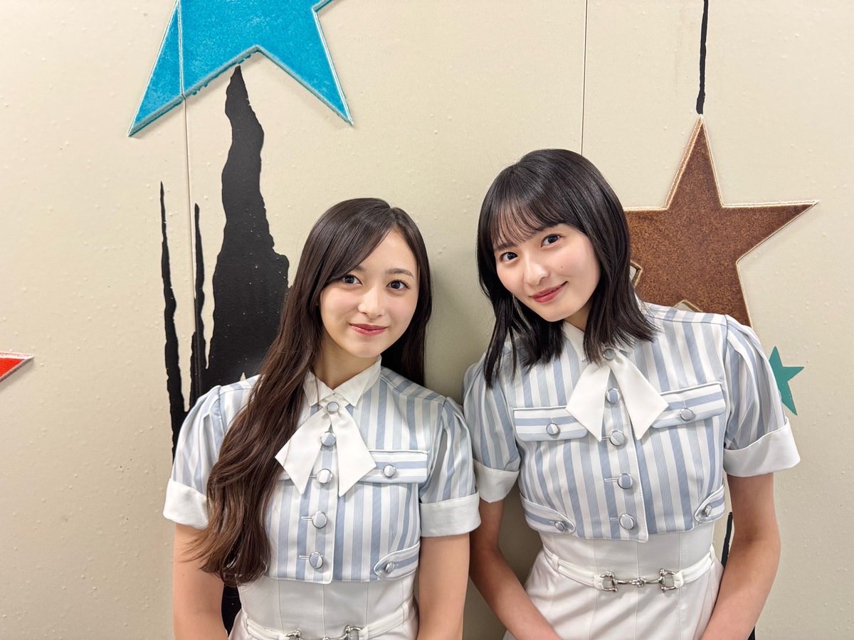 nogizaka46's tweet photo. このあと17:00〜テレビ愛知「5時スタ」に #遠藤さくら #井上和 が生出演します🌸

ぜひご覧ください😺

#青葉坂46オーディション
#青葉坂46
#乃木坂46

https://t.co/rC1WPIBtDb https://t.co/9xf4axNBdV