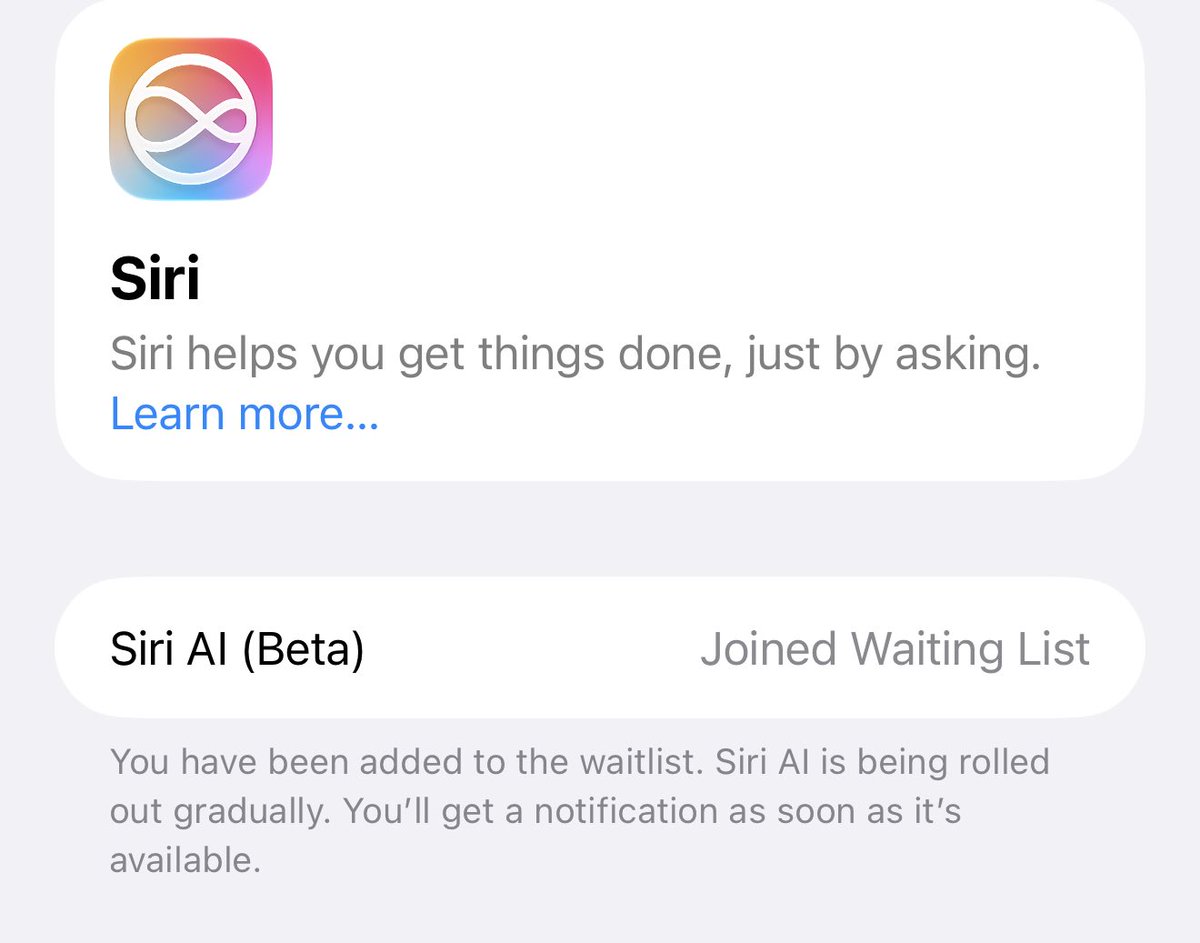AdamKhosa's tweet photo. #ios27 #siri #ai #beta 
#ios26 https://t.co/StX6NPBs44