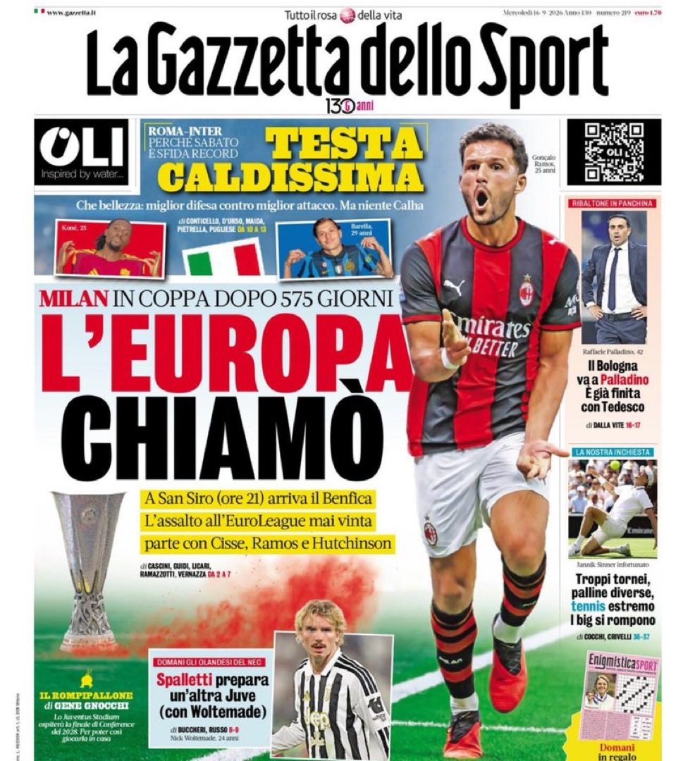 FrancoisCitron's tweet photo. L’EUROPA CHIAMÒ @acmilan @EuropaLeague https://t.co/zUcP0k4c8i