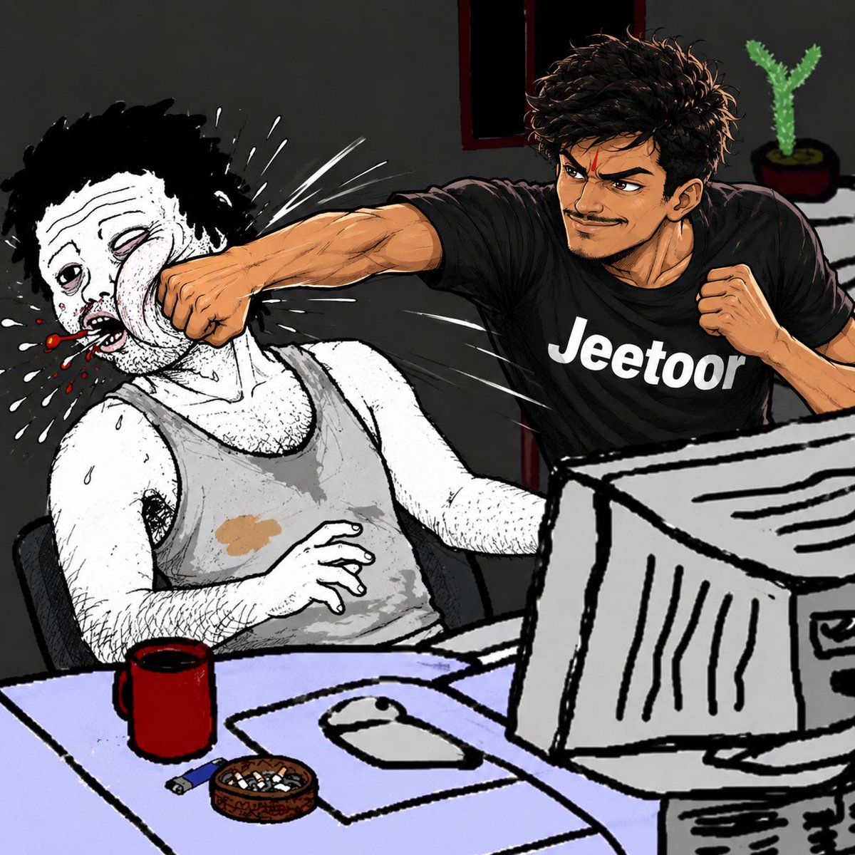 Jeetooor's tweet photo. GM ☀️

That’s for all the devs who dump on us. 😂👊

JEETOOR IS HERE.
No more mercy for the dumpers. 🐀💥 https://t.co/0Rmm8VaaZd