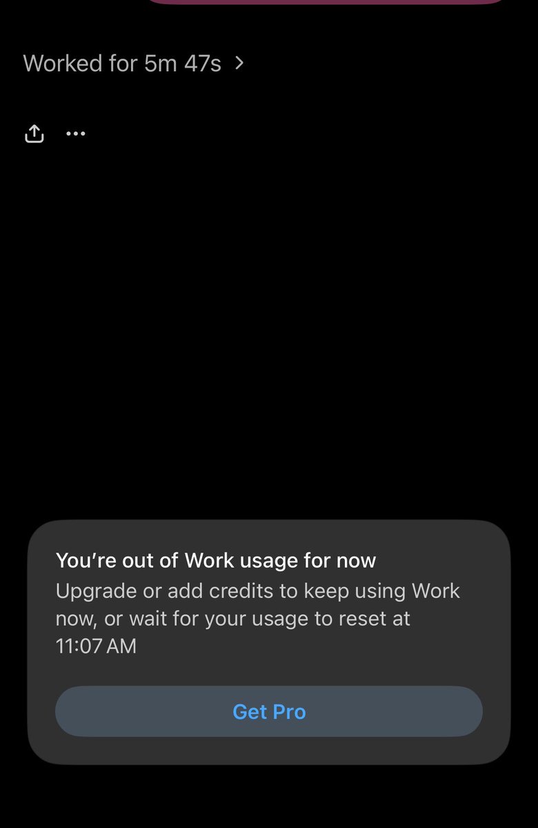 Sathosh0303's tweet photo. Just fuckinggg 5mins bruhhhh
Day by day I am just getting fed up with this mockery, atm @ChatGPT feels too useless nowadays. That too after a long 24months of continuous use. Really broo too pathetic @thsottiaux fuck the 5hr limits.
Btw I am a seasoned user not a fucking newbie!! https://t.co/giP5fXEwZh