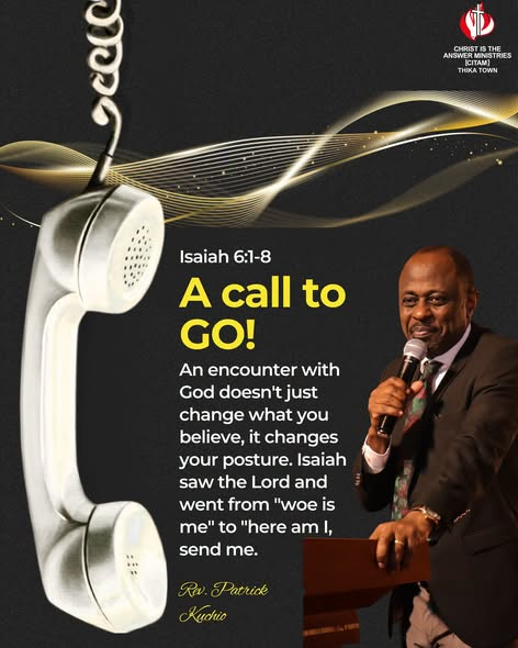 Citamthikatown's tweet photo. "Here am I. Send me." An encounter with God changes more than your beliefs, it changes your posture, your conviction and your obedience.
Swipe through Rev. Patrick Kuchio's message on Isaiah 6:1-8
https://t.co/qAtjSO2Sel
#ACallToGo #CITAMThikaTown #Isaiah6 #GodOfImpsibiities https://t.co/wK8vGiZGJq