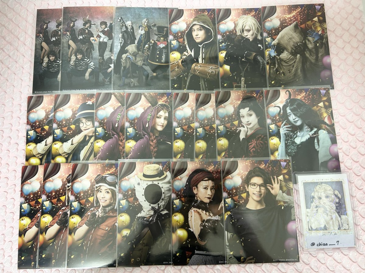 chiaa__7's tweet photo. 【交換】第五舞台 第五人格 IdentityV STAGE 大感謝�� Ep.6 演繹バッジ ブロマイド 特典 コマコレ

譲】画像1〜3

求】画像4

検索からでもお気軽にお声がけください🙇‍♀️ https://t.co/QdMZ7SSk3f