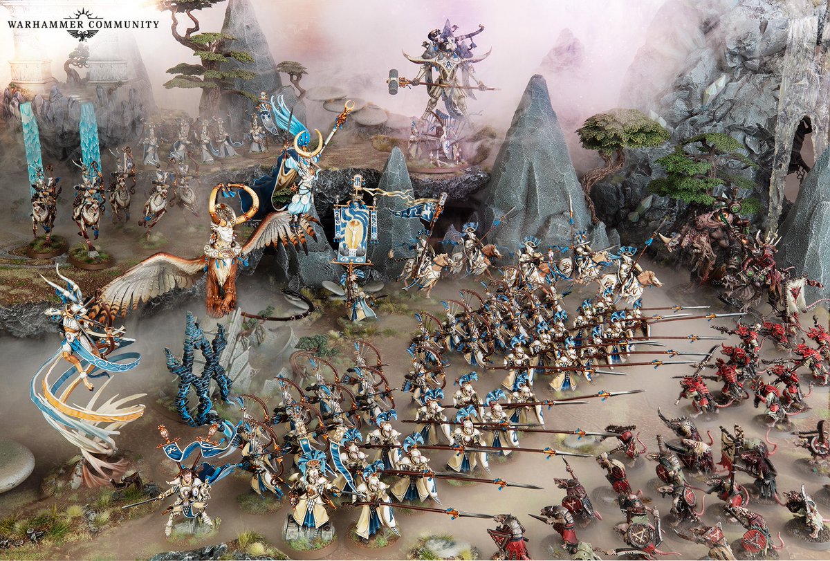 BattleSquire90's tweet photo. Seeing a bunch of accounts shit in AoS which almost makes me sad, then I remember that AoS has the best looking mini, the better gameplay, and are cheaper to collect. https://t.co/9vtkYrD2zo