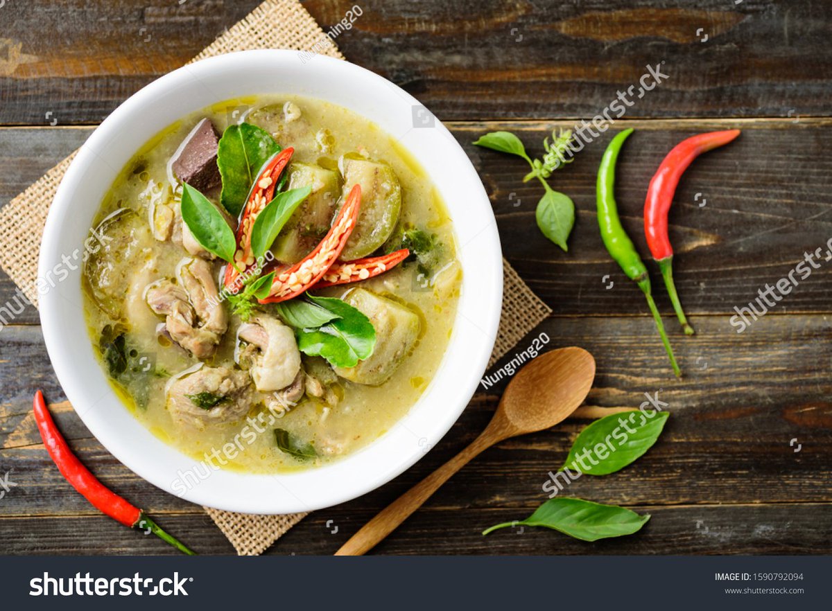 ShiwangiTiwar14's tweet photo. Tried authentic Thai green curry tonight! Creamy coconut, fragrant herbs u0026 perfectly spiced – my taste buds are on a little trip in Bangkok https://t.co/QSqSGa2ZEN