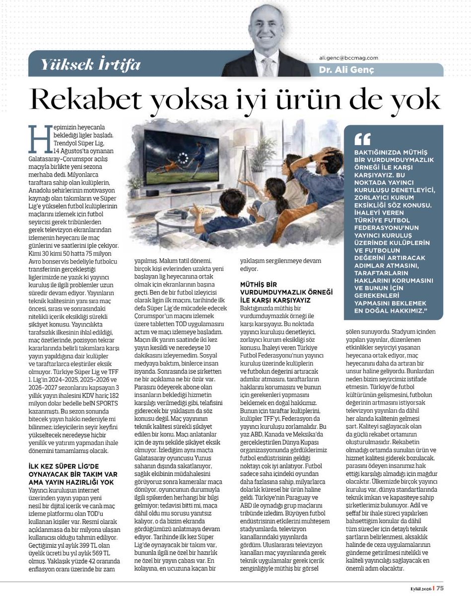 gencalidr's tweet photo. Rekabet yoksa iyi ürün de yok.
#BCCMag https://t.co/0ZT0s0NP6u
