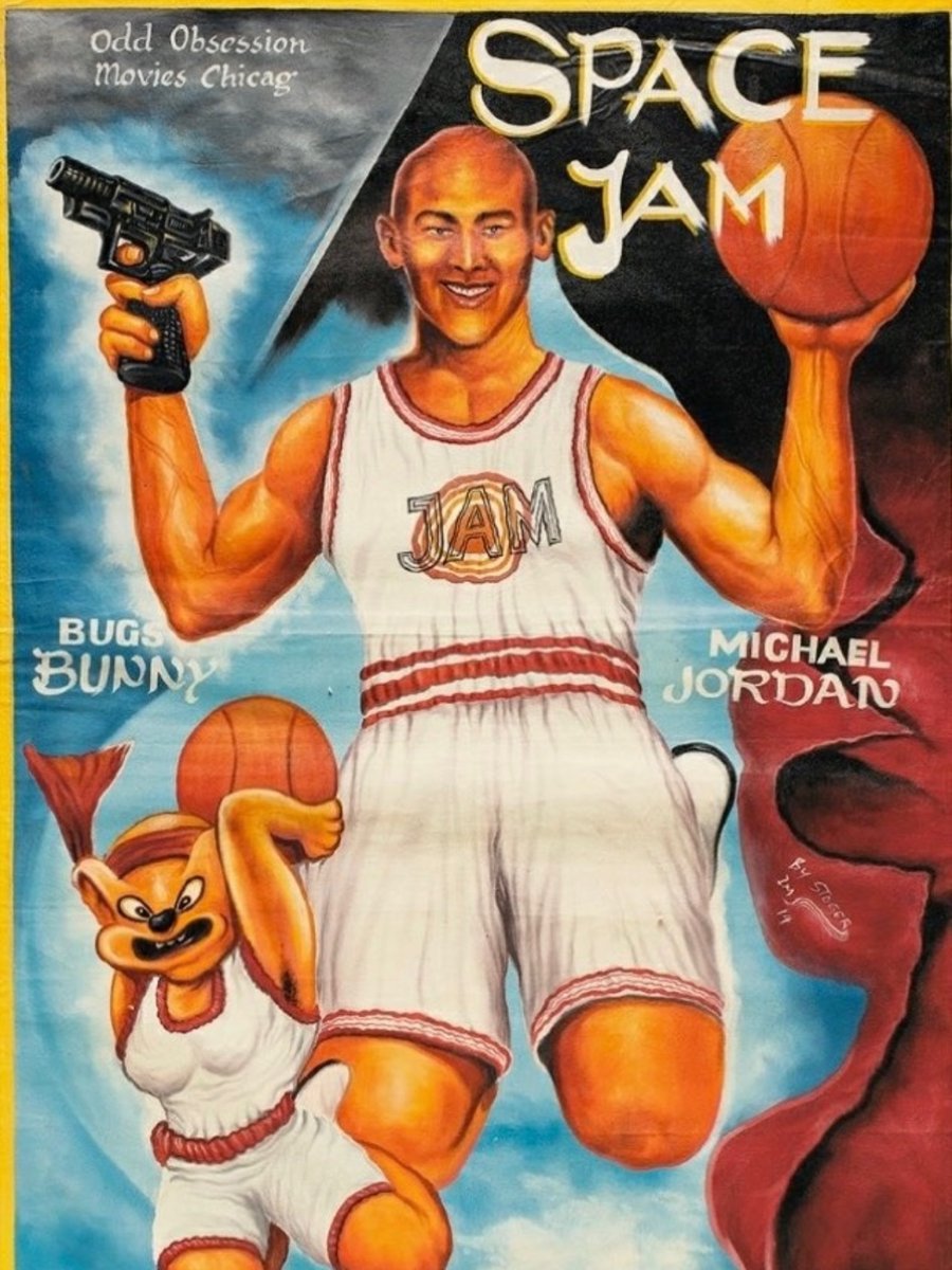 JacindaOntraqq's tweet photo. I don’t remember Michael Jordan wielding a gun in Space Jam. Maybe that scene will be in the 30th anniversary director’s cut. https://t.co/nFQBhYQPG1
