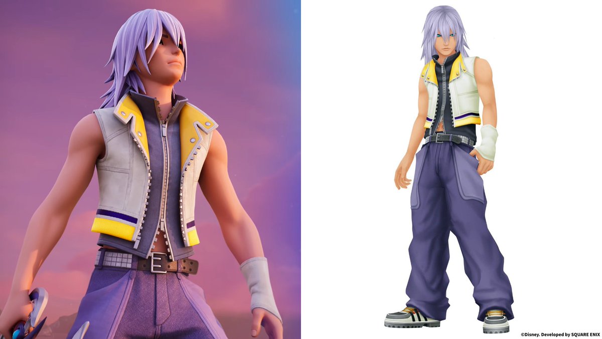 fn_greenfox's tweet photo. ▰▰ #フォートナイト // コラボ情報 ▰▰

「フォートナイト × キングダムハーツ」コラボは、2026年9月17日開始！
🔹ソラ
🔹カイリ
🔹リク
🔹ロクサス https://t.co/2IVaaEVF4H