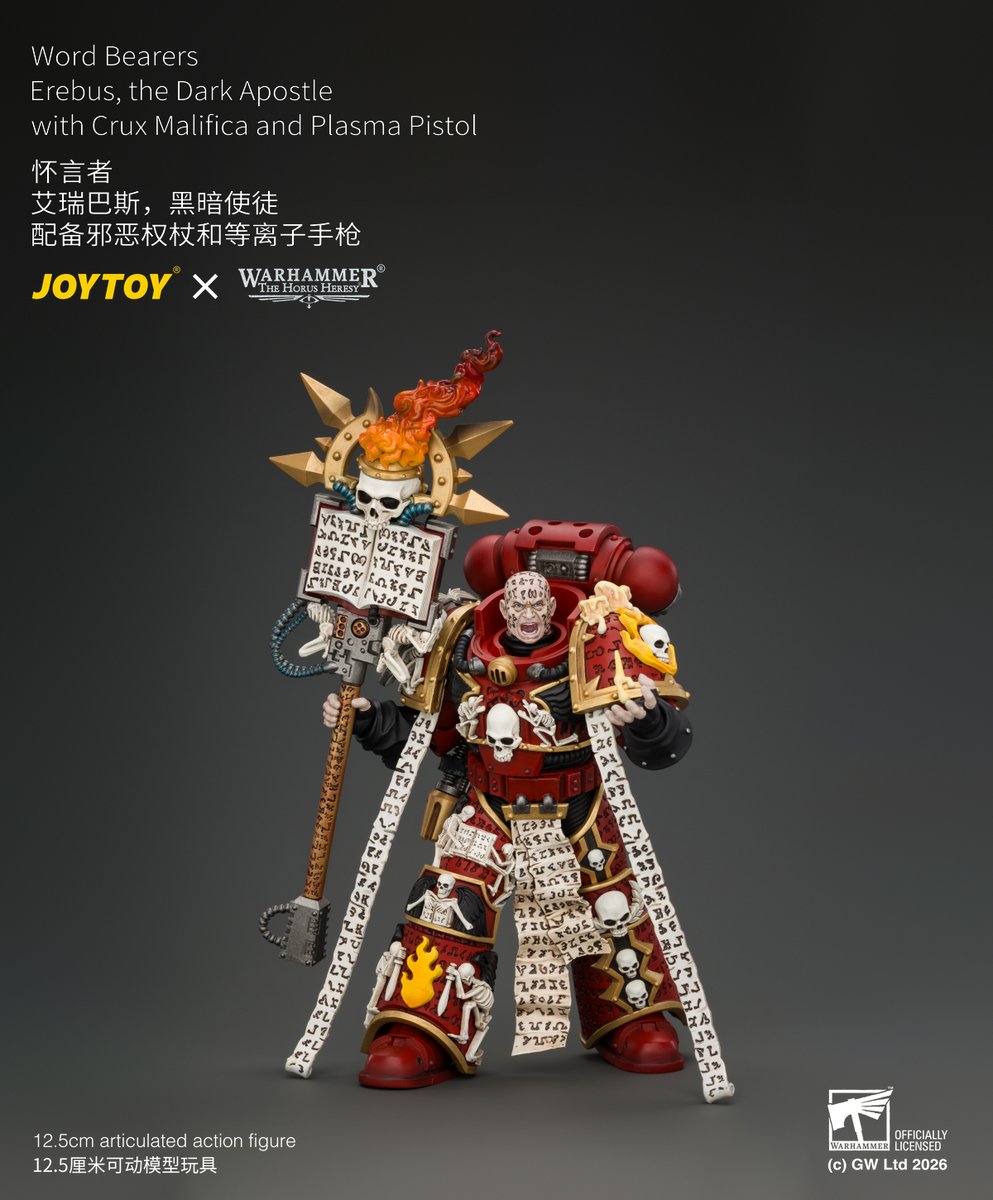 Joytoy_official's tweet photo. Word Bearers
Erebus, the Dark Apostle
with Crux Malifica and Plasma Pistol
#warhammer30k #warhammercommunity #warhammer #joytoy #toyphotography #toy #toyphoto #actionfigure #actionfigures #joytoyactionfigure https://t.co/qbfRGWLAc0