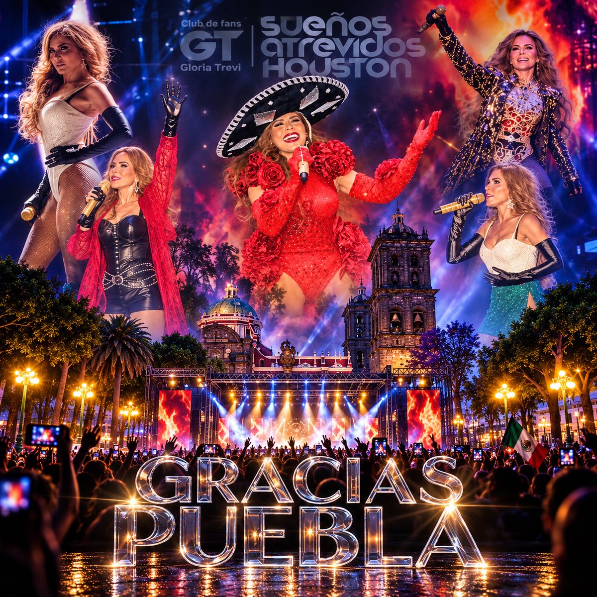 TreviGlowFans's tweet photo. ¡GRACIAS, #PUEBLA! 🇲🇽❤️

Una noche inolvidable para celebrar a #México junto a @GloriaTrevi. ¡Gracias por cantar, bailar y vivir cada momento con ella! Sin duda, una noche que #Gloria siempre recordará.

🇳🇮 Próxima parada: 25 de septiembre — #Nicaragua con el #CELEBRATION #Tour. https://t.co/YUMUBPoVY3