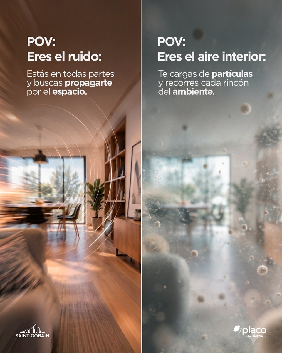 SGplaco's tweet photo. El ruido se propaga 🔊
El aire recorre cada rincón 💨
 
Con Rigitone Activ’Air®, ambos encuentran una respuesta: acondicionamiento acústico y una tecnología que contribuye a mejorar la calidad del aire interior.
 
Confort que se escucha y se respira.
 
#MakingTheWorldABetterHome https://t.co/Bgbtb4YLpG