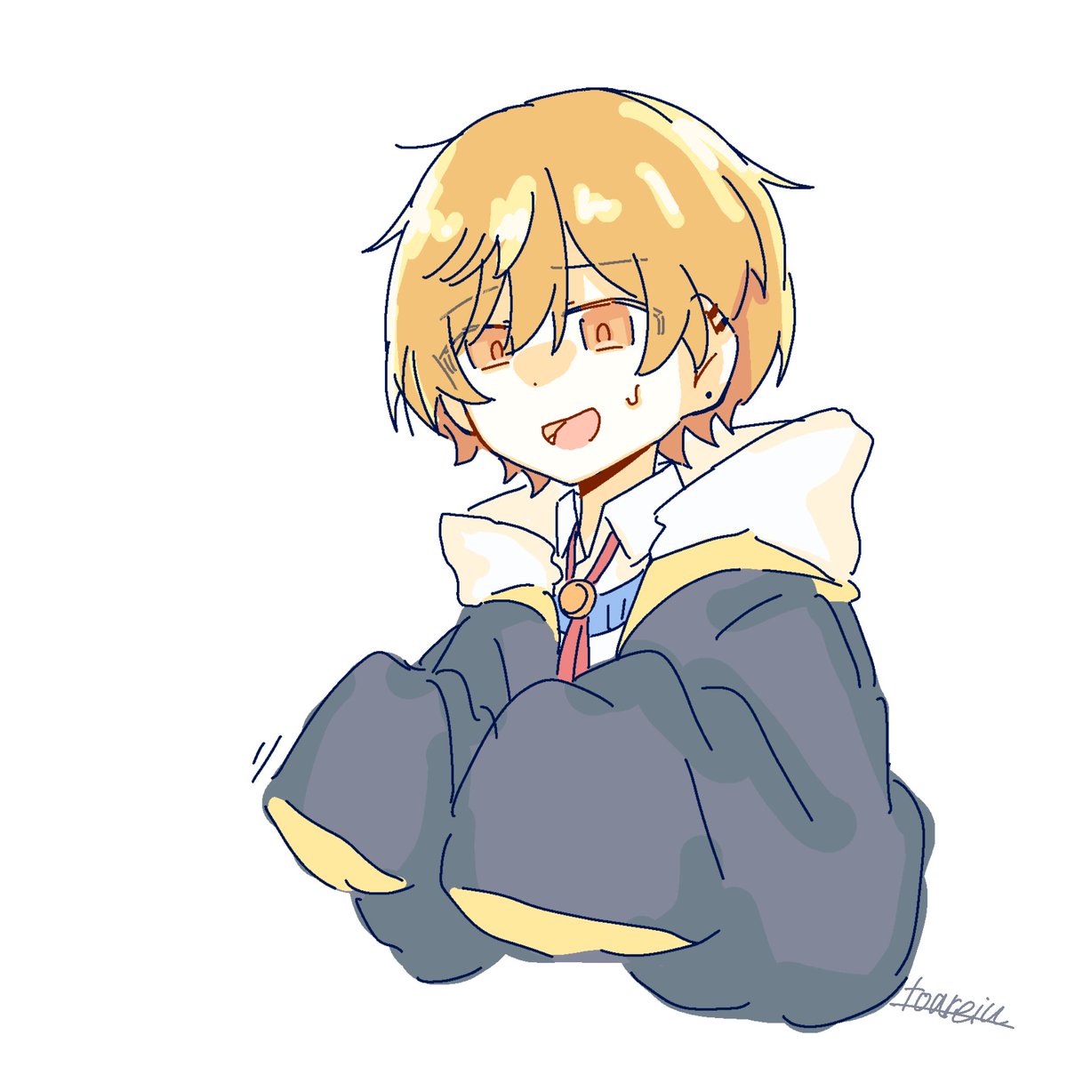 reiutoa1's tweet photo. 袖が長すぎて困ってるラキを描こうとしたら幼児化したみたいになったけど、どちらにせよ見てるこっちは得なのでありだ

#ういつぐ 
#らいおんさんえ https://t.co/6U80e8mGMn