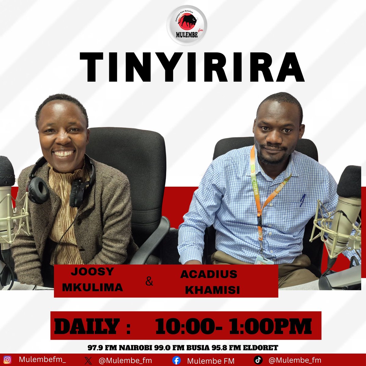 Mulembe_FM's tweet photo. Khunyole khu #tinyirira khu istation ya #mulembefm
Na #Joosymkulima nende #KhamisiAcadius
10:00am -1:00pm https://t.co/dmMQhHKXzs