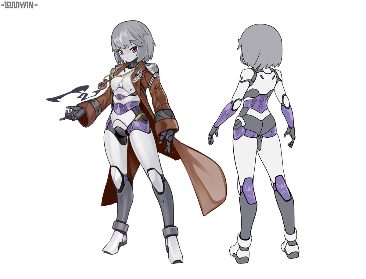 lordyanyu's tweet photo. robot girl ref https://t.co/bduJZZD79a