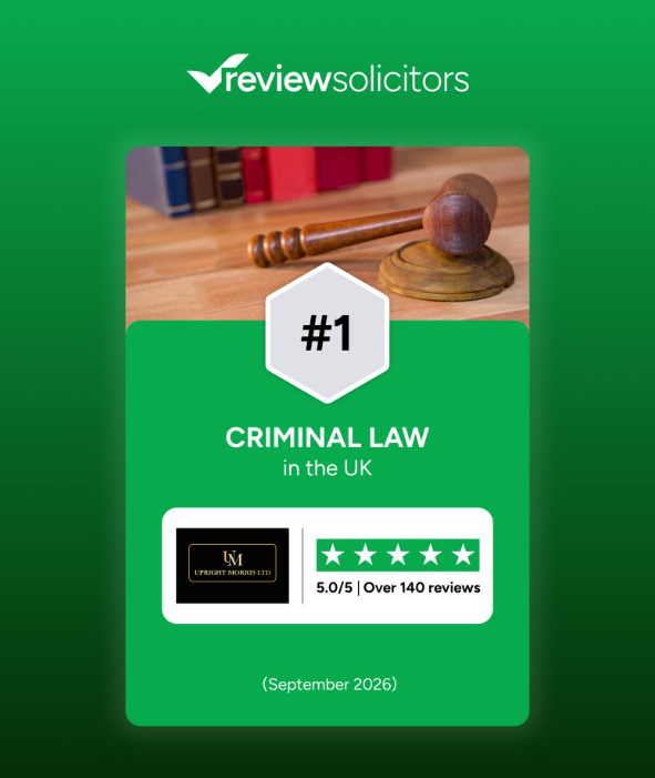 UprightMorris's tweet photo. @ReviewSolicitor   
@UprightMorris  #1 in the UK for Criminal Law! 🏆

"Law focused, client committed." A ranking that reflects exactly that — clear, practical advice and robust courtroom advocacy, tailored to every client's situation.

👏 Congratulations to the team! https://t.co/3xLUwJyLuB