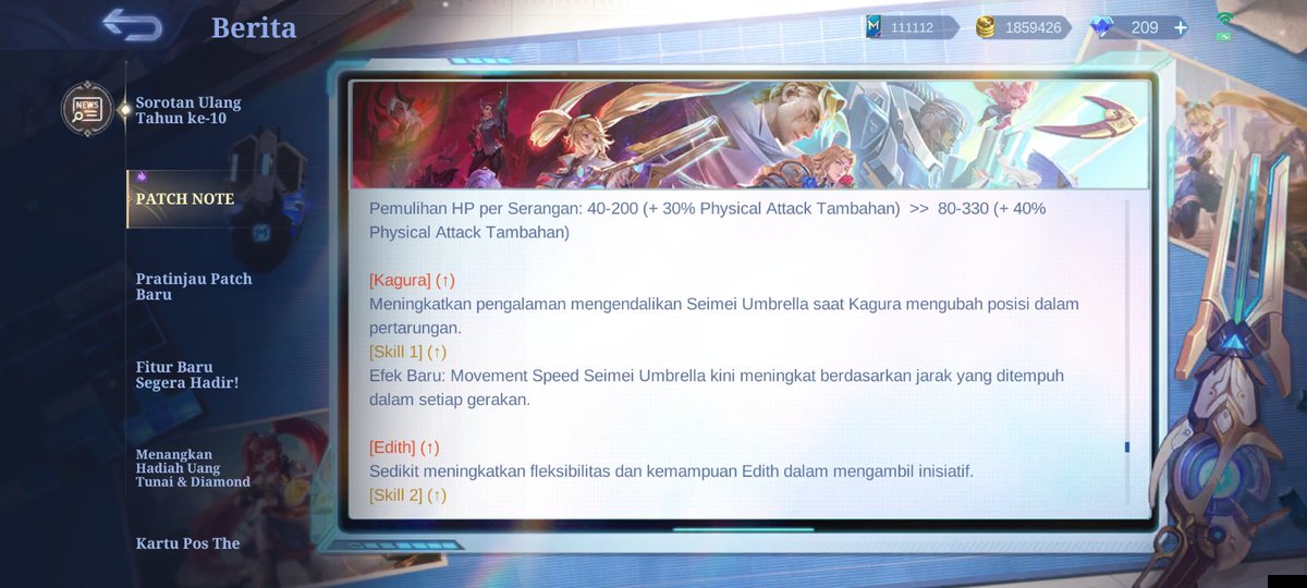 Txtmlbb_'s tweet photo. kagura skill 1 payung resing hadir juga https://t.co/cvEM8GkShS