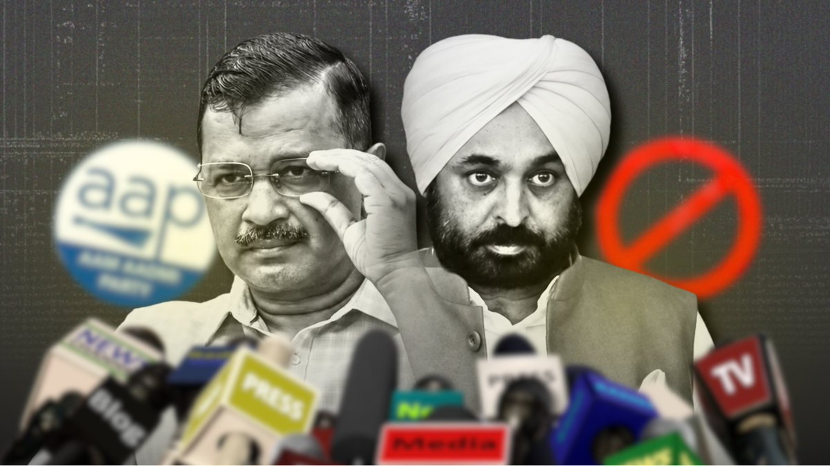 swanaamdhaanya's tweet photo. Kejriwal-led AAP government in Punjab is cracking down on journalists and citizens exposing its failure to tackle the state’s severe drug crisis

Journalist Maninderjeet Singh Sidhu: 
After he published a video exposing rampant drug abuse in a cabinet minister’s village, an alleged drug peddler featured in the report died by suicide.

AAP Govt. is Doing Broader Censorship:
This is a larger pattern... The Reporters' Collective has documented over 50 instances of media censorship, including FIRs, copyright strikes, and police harassment against critics of the current government.

Recent case of Dalit Gulzar Singh:
A daily wager who died by suicide after facing humiliation for publicly questioning a minister about the easy availability of drugs in his village.

Kejriwal is Modi’s political photocopy
Same playbook, same fear of scrutiny, same instinct to silence critics.