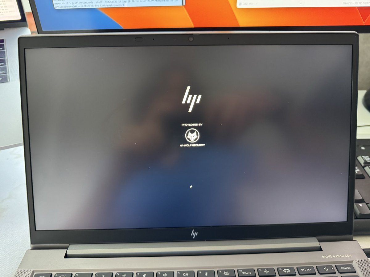 lucapgiannini's tweet photo. Purchased a renewed PC for some testing on Windows. Time to set up the machine (answering Microsoft Q&amp;A, updating drivers, downloading developer tools) = 1 bloody day. Time to set up @OmarchyMac = 2 minutes and ready to work. https://t.co/hU0micaS7s