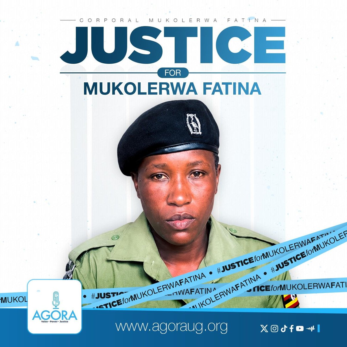 AgoraCFR's tweet photo. Cpl. Fatina Mukolerwa, attached to the Child & Family Protection Unit at Kasangati Police Station, Kampala Metropolitan Police (KMP), was arrested on September 12, 2026, after posting a video alleging senior police interference in the release of a suspect she had arrested. 

Mukolerwa said the suspect, Sylvia Arinaitwe, resisted arrest and bit her, requiring Post-Exposure Prophylaxis (PEP), medication taken after possible exposure to HIV to reduce the risk of infection. She alleged Arinaitwe’s release on police bond followed contact with a senior police officer and KMP Commander, Assistant Commissioner of Police (ACP) Ezekiel Ebapu Emitu.

The official @PoliceUg narrative disputes that account. Police said Arinaitwe was bonded after officers found two children, reportedly including a seven-year-old, locked and unattended at home. ACP Emitu said Mukolerwa had bypassed the chain of command and alleged she acted with Arinaitwe’s husband in a disputed property matter. Police also accused Mukolerwa of unprofessional conduct for airing internal grievances on social media rather than using institutional procedures. Luke Owoyesigyire, the Deputy Police Spokesperson for KMP, confirmed Mukolerwa’s arrest and said disciplinary investigations were underway.

We spoke to community members who witnessed the incident. A Local Council 1 official said Arinaitwe and her husband, a UPDF officer, have been involved in a marital dispute for more than seven years, with the matter having previously gone from the LC1 to Police, Bombo Barracks and court. The official said Mukolerwa arrived with three other officers and presented an arrest warrant before proceeding to Arinaitwe’s home. According to the witness, Mukolerwa entered the house alone while the others remained outside and was assaulted during the ensuing confrontation.

A second community source who witnessed events at the Family & Children Protection Unit, told Agora that Arinaitwe also assaulted the Officer in Charge of the Unit before being restrained and taken to the cells. The source said she was later granted police bond that night. Mukolerwa, however, remains in police custody.
