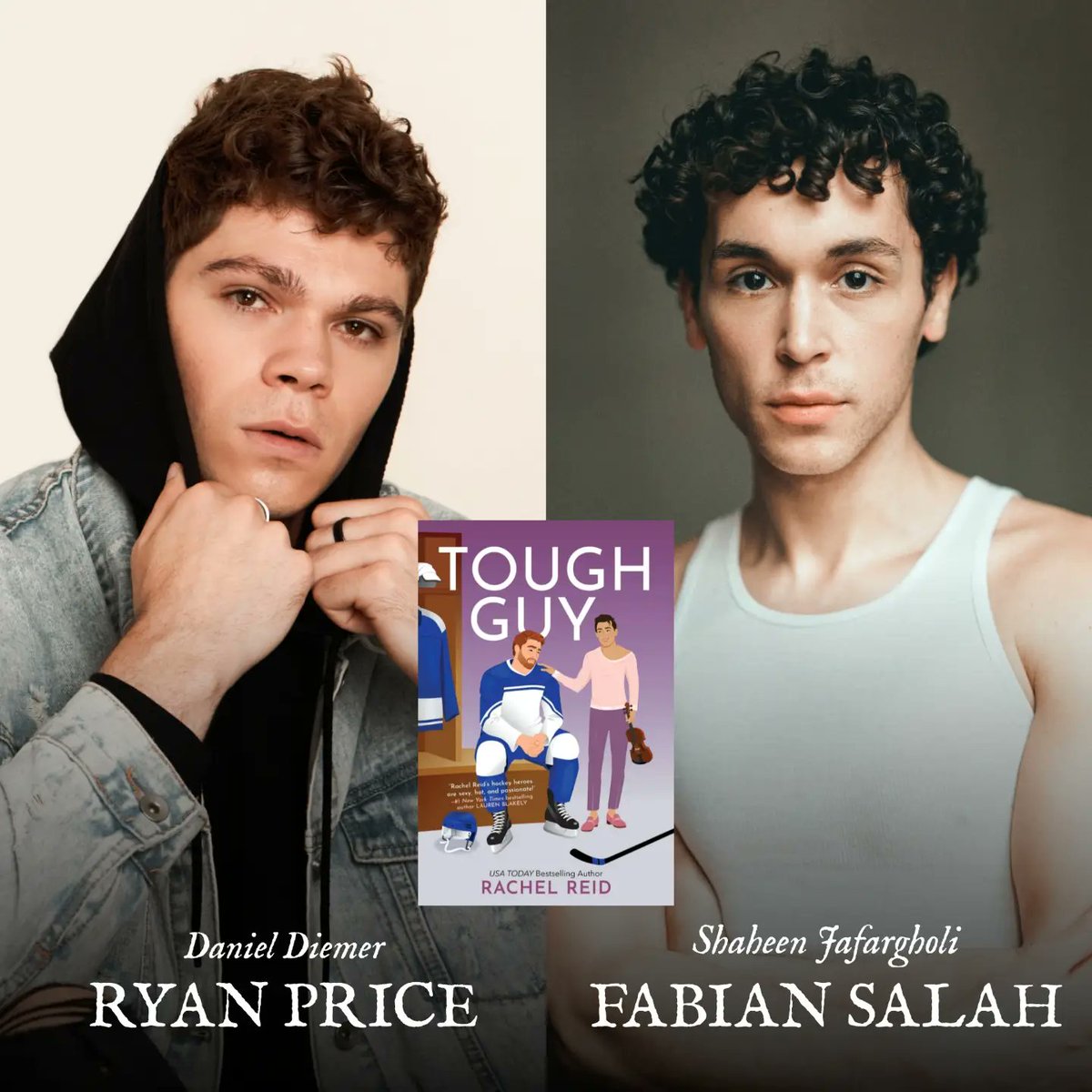 AncuzNisa's tweet photo. More casting news for Heated Rivalry season 2! @daniel_diemer and @shaheenjafa are joining the cast as Ryan and Fabian from Tough Guy 💥 https://t.co/O5mbKuRbat