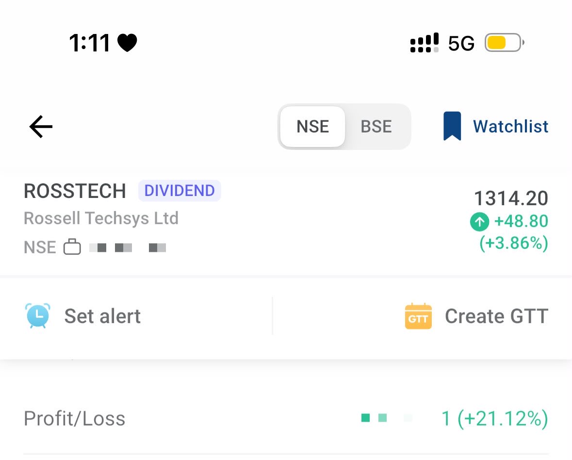 Nitschauhan2109's tweet photo. Never too late ✌🏻✌🏻
In this market i am apprx 22% green in Rosstech ✌🏻 

Learning is Earning 🥰🙏🏻 @BaapofOption https://t.co/1UO240gsFN