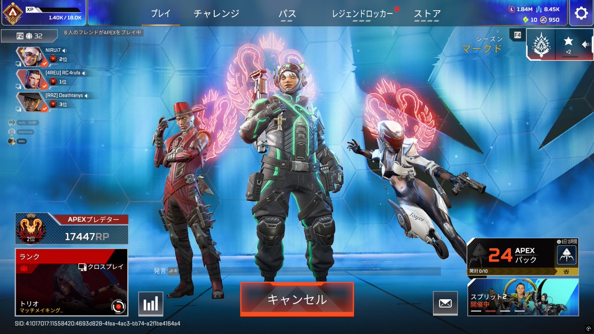 nirunno's tweet photo. プレデター世界1,2,3位😌 https://t.co/Evp664rUiw