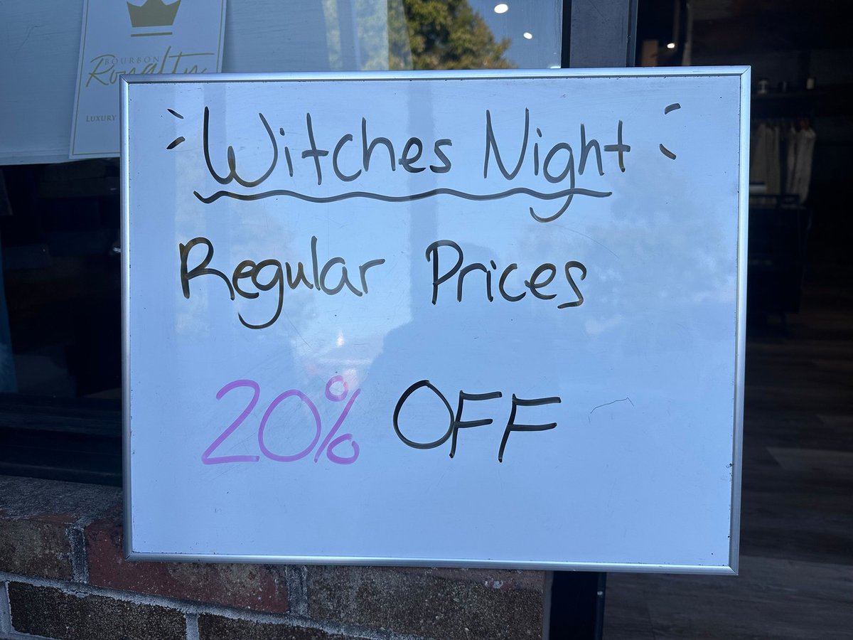 WillowNarcblm's tweet photo. 🧹 Gather your besties and dust off those witchy hats! Witches Night is brewing tonight from 5:00–8:00pm at The Market Square. Indulge in delicious treats, soak up the mystical atmosphere, shop, and laugh under the moonlight with your favorite https://t.co/vQ4lt5jAea