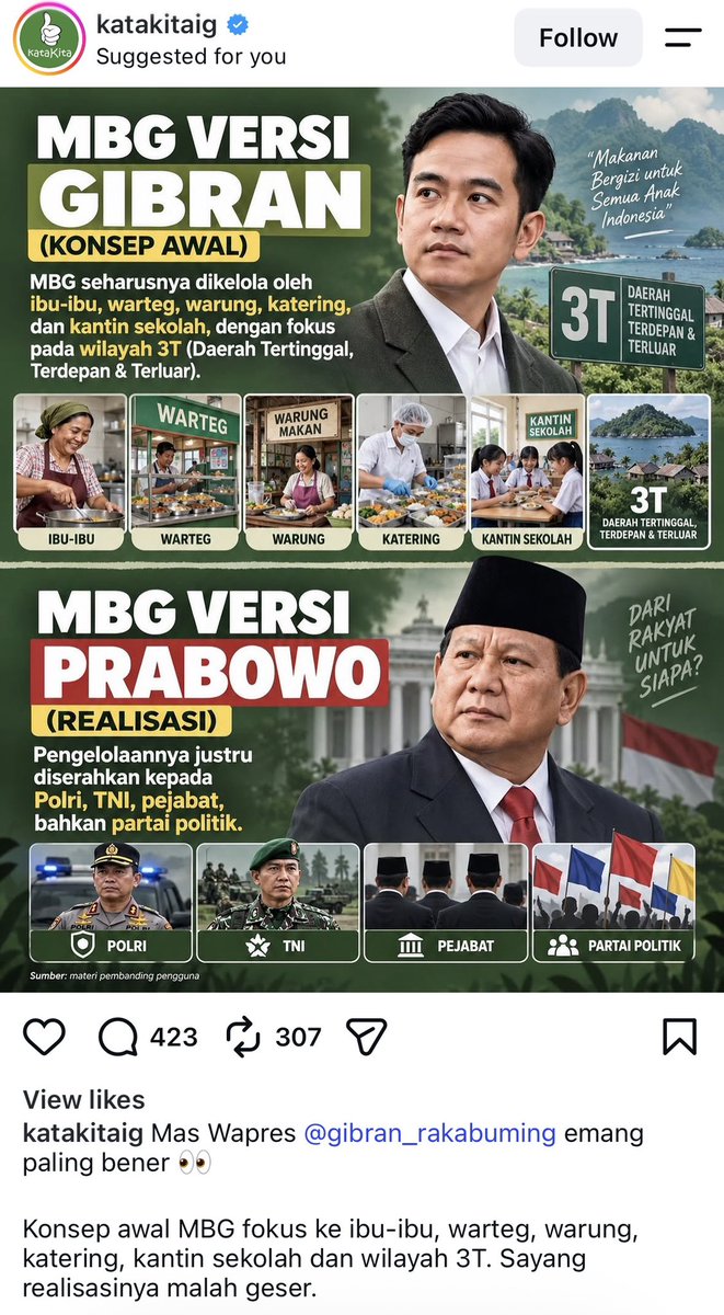 AnggaPutraF's tweet photo. Diantara kesebelan gw. Hanya mau mengingatkan bahwa akun-akun hardliner jokowi udah mulai pake narasi ini ya di instagram. Hehehehe. https://t.co/5nLffOO6mt