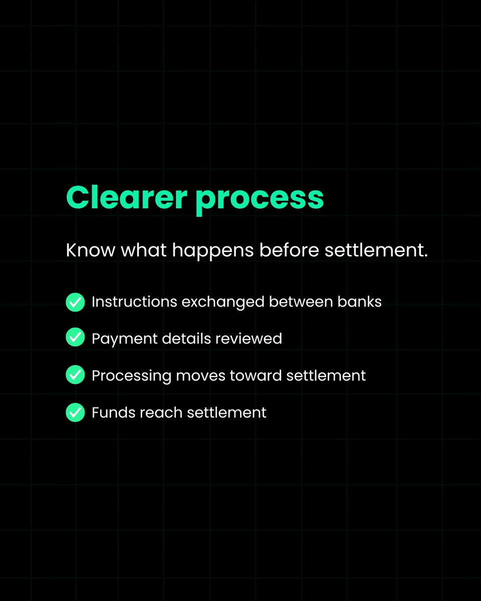 Keybspay's tweet photo. Waiting for a payment is harder when you don’t know what’s happening.

Manual steps can add delays as payment details are checked and processed before settlement. Understanding each stage helps your team make sense of progress and ask for the right updates.

Swipe to see what happens along the way.

Get started with KeyBS at https://t.co/w1u5kjrJsN

#paymentdelays #crossborderpayments #internationalpayments #paymentoperations #businesspayments #keybs